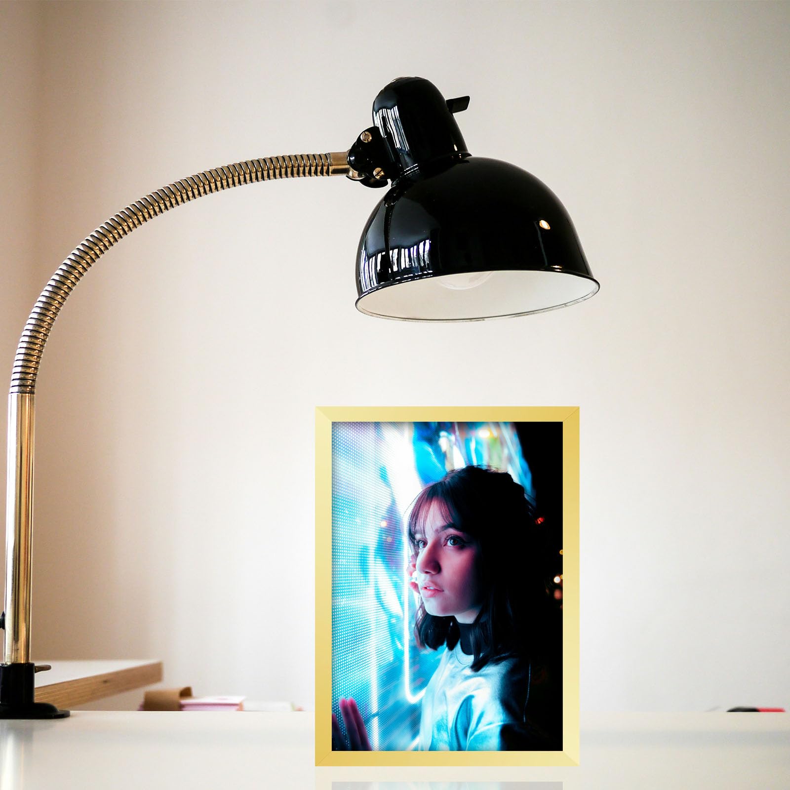 THCASITO Picture Frames 8x12 Gold Photo Frames without Mat for Wall and Tabletop Decor, Set of 2